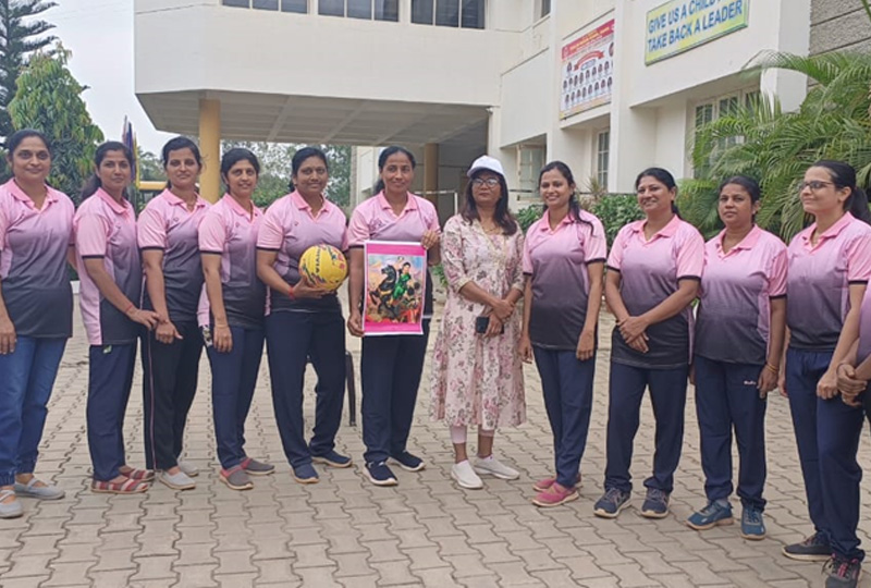 Volleyball and Throwball tournament for school parents